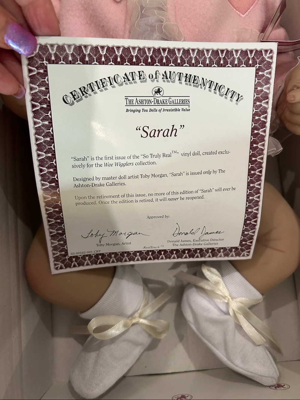 Ashton-Drake Galleries “Sarah” – So Truly Real Baby Doll - Picture 5 of 14